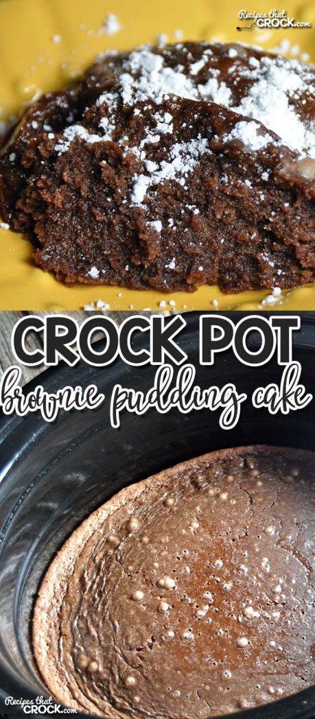 Rich, moist and delicious! Those are the first three words that come to mind when you take a bite of this Crock Pot Brownie Pudding Cake!