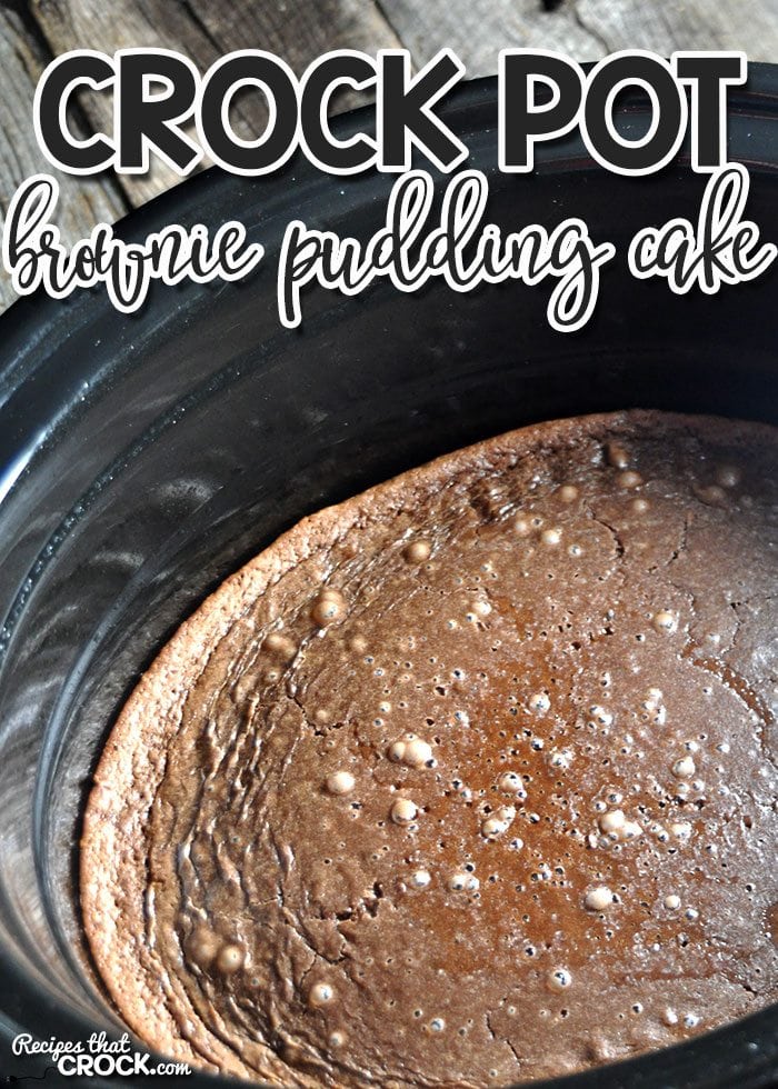 Rich, moist and delicious! Those are the first three words that come to mind when you take a bite of this Crock Pot Brownie Pudding Cake!