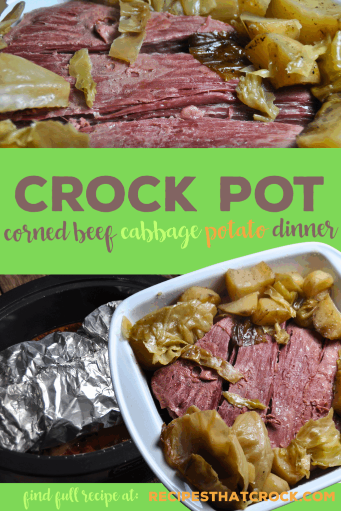 If you love corned beef and cabbage, you are going to flip over this delicious Crock Pot One Pot Corned Beef Cabbage Potato Dinner! So easy and delicious! Readers tell us once they try this recipe, it is their go-to for corned beef from then on!