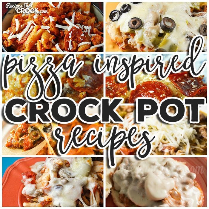 Do you love pizza? Well you know we do around here! So we couldn't help but put together this list of delicious Pizza Inspired Crock Pot Recipes.