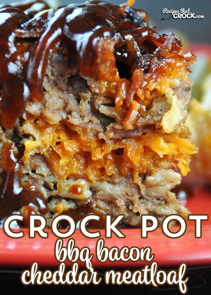 You're gonna love this folks! I may have just created the ULTIMATE meatloaf! This Crock Pot BBQ Bacon Cheddar Meatloaf is phenomenal!