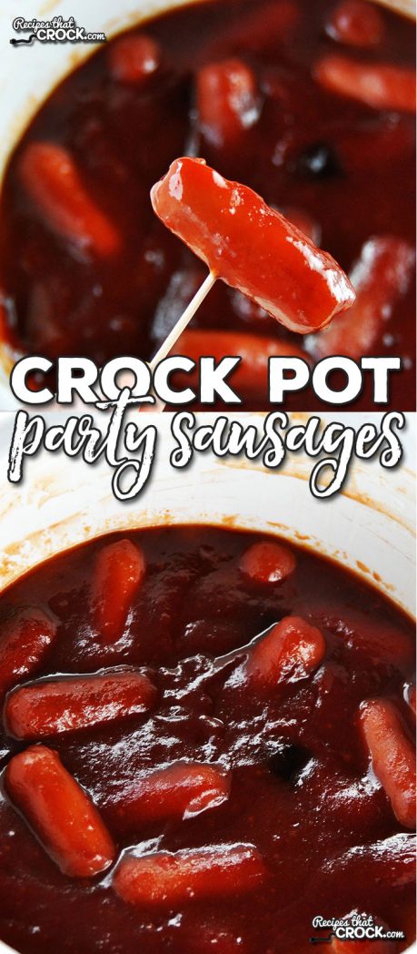 Need a quick and easy recipe to take to a party? These Crock Pot Party Sausages can be thrown together in two minutes and will be the life of the party!