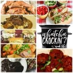 This week's Whatcha Crockin' crock pot recipes include Slow Cooker Asian Meatballs with an Orange Chili Sauce, Mom's Crock Pot Beef Stew, Easy Crock Pot Maple Whiskey Ribs, Crock Pot Taco Joes, Crock Pot Lava Cake, Crock Pot Beef Roast with Mushrooms and Onions, Crock Pot BBQ Cranberry Chicken Sliders and much more!