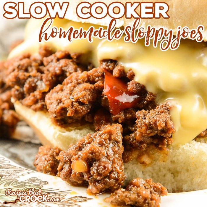 Are you looking for a great Homemade Sloppy Joes slow cooker recipe? We just love these super easy Homemade Sloppy Joes (Slow Cooker) for weeknight family dinner or great for feeding a crowd!