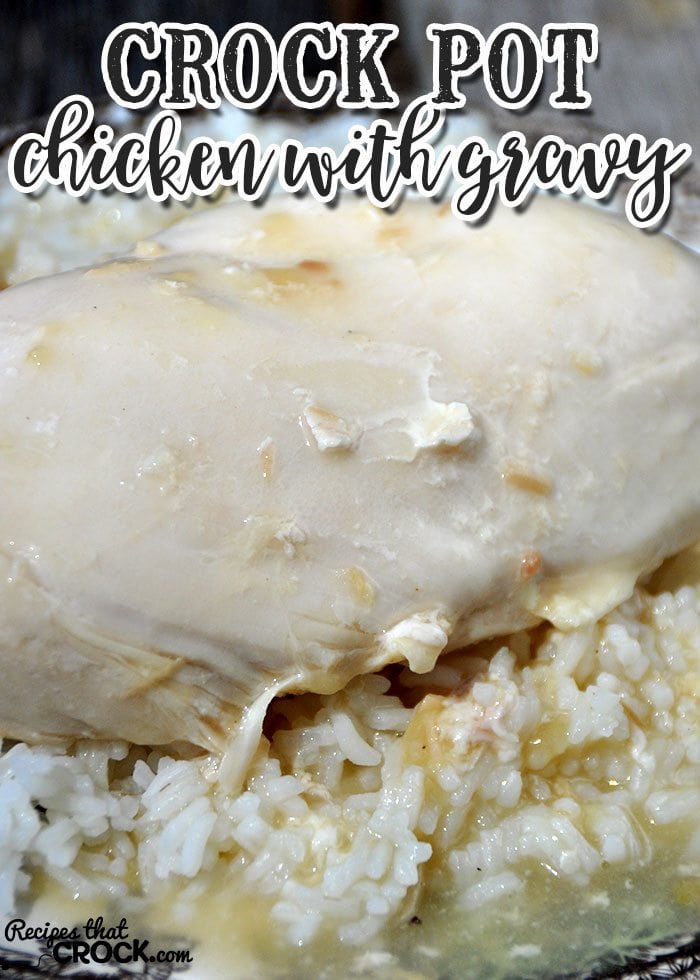 Are you looking for a yummy recipe for comfort food that is easy and delicious? Look no further! This Crock pot Chicken with Gravy is exactly that!