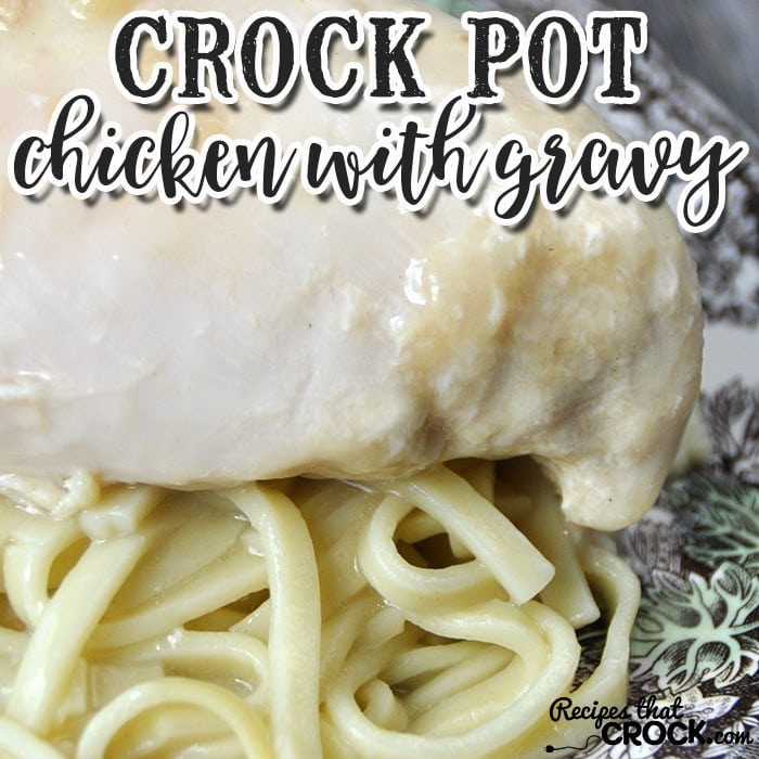 Are you looking for a yummy recipe for comfort food that is easy and delicious? Look no further! This Crock pot Chicken with Gravy is exactly that!