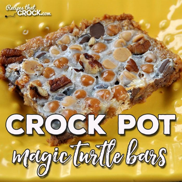 Do you love chocolate turtles? Then you are definitely going to want to try this simple recipe for these delicious Crock Pot Magic Turtle Bars! Yum!
