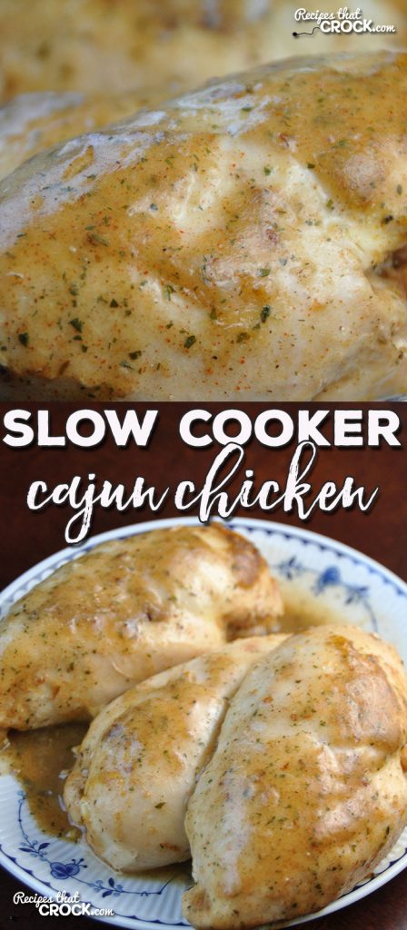 If you are looking for a super easy recipe where you end up with a dish that has amazing flavor with just a tiny kick, then you simply must try this Slow Cooker Cajun Chicken!