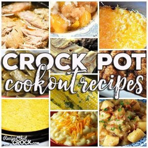This week for our Friday Favorites we have some yummy Crock Pot Cookout Recipes like Crock Pot Corn on the Cob, Creamy Crock Pot Mac 'n Cheese, Extra Cheesy Crock Pot Mac 'n Cheese, Crock Pot German Potato Salad, Crock Pot Green Beans, Crock Pot Corn Casserole, Easy Crock Pot Pulled Pork, Easy Crock Pot Peach Cobbler, Crock Marble Brownies, Crock Pot Apple Dumplings!