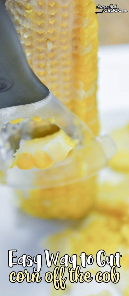 How to cut corn off the cob easily. Use a corn zipper! One of our favorite tools in the kitchen.