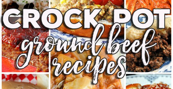 This week for our Friday Favorites we have some yummy Crock Pot Ground Beef Recipes like Crock Pot Crustless Pizza, Spaghetti with Homemade Meatballs, Crock Pot Unstuffed Cabbage Soup, Crock Pot Hamburger Casserole, Crock Pot Cheeseburger Sandwiches, Slow Cooker Cheddar Meatloaf, Crock Pot Million Dollar Pasta and Tavern Sandwiches!