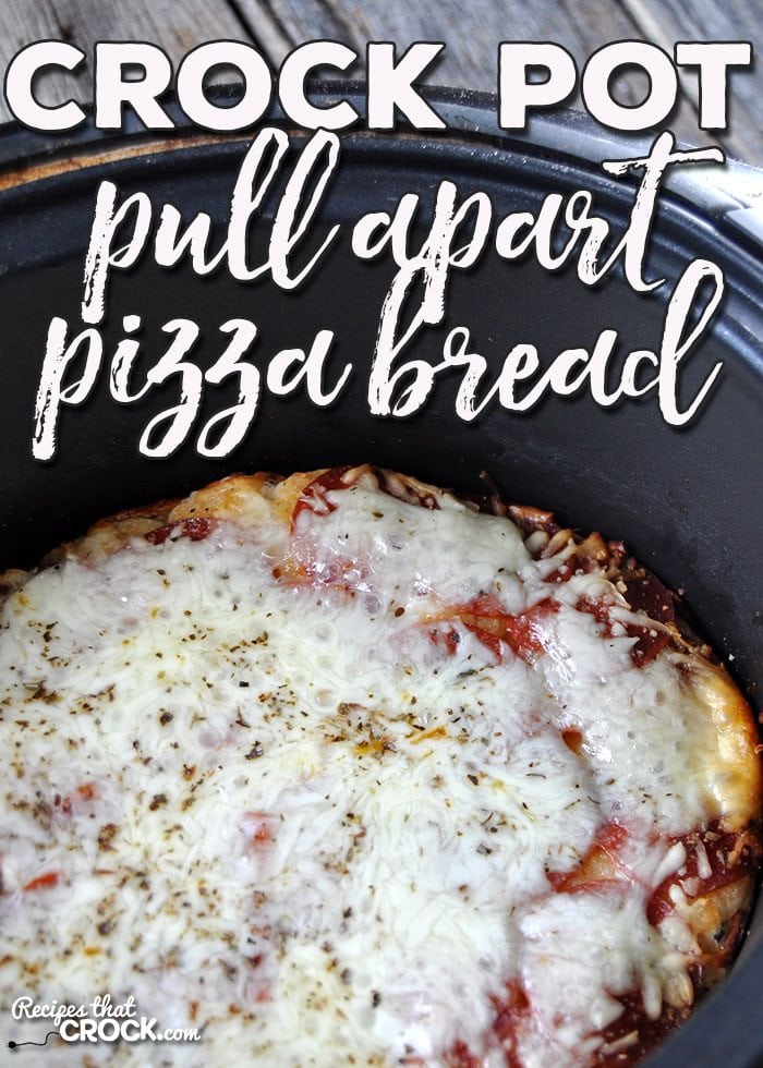 If you need a quick, easy recipe to add some flavor to your Italian night, I have the recipe for you! This Crock Pot Pull Apart Pizza Bread is awesome!