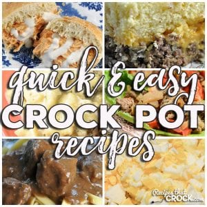 This week for our Friday Favorites we have some yummy Quick and Easy Crock Pot Recipes like Crock Pot Cheeseburger Pie, No-Peel Crock Pot Hard Boiled Eggs, Crock Pot Creamy Buffalo Chicken Sandwiches, Crock Pot Chicken Divan, Easy Crock Pot Peppered Beef Tips and Crock Pot Lettuce Wraps!