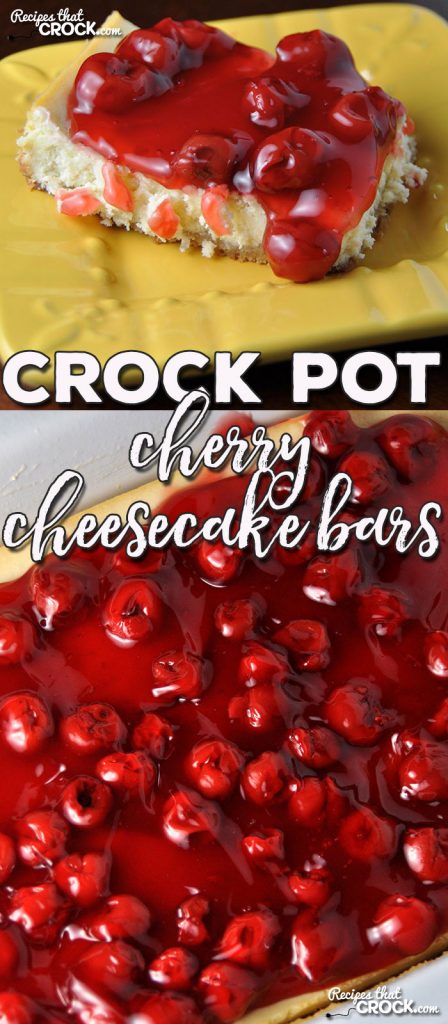 Do you love cheesecake? Ha! Silly question! These Crock Pot Cherry Cheesecake Bars are delicious, easy and portable! Win, win, win!