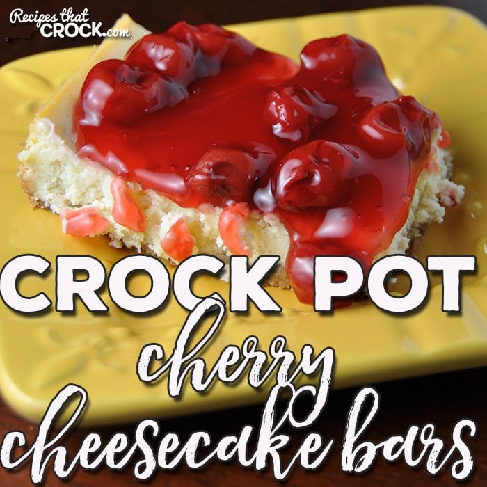 Do you love cheesecake? Ha! Silly question! These Crock Pot Cherry Cheesecake Bars are delicious, easy and portable! Win, win, win!