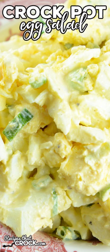 Are you looking for an easy way to make egg salad? Our no-peel method takes all the work out of making this simple Crock Pot Egg Salad.