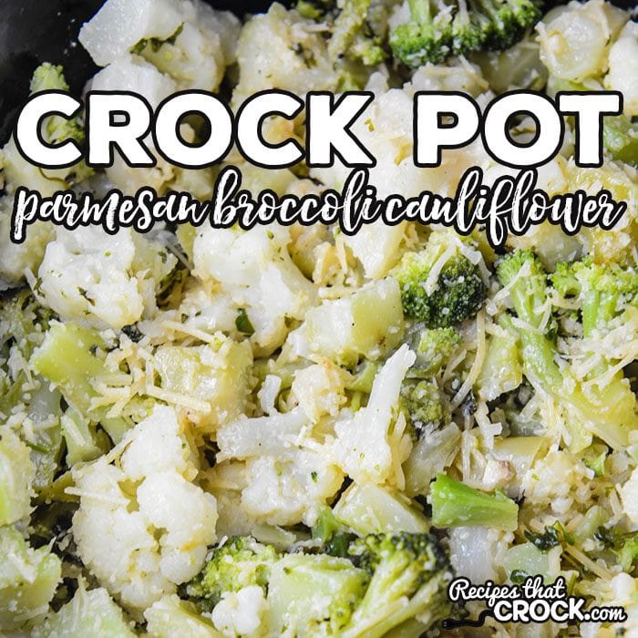 Are you looking for an easy side dish for family dinner? Our Crock Pot Parmesan Broccoli Cauliflower Recipe is a simple side dish with a lot of flavor.