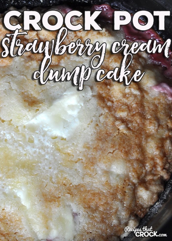 Whether you have fresh or frozen strawberries, you can whip up this amazing Crock Pot Strawberry Cream Dump Cake! Your house will smell amazing and your taste buds will be doing a happy dance!