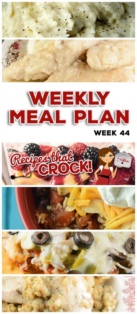 This week's weekly menu featuresย Crock Pot Teriyaki Pork Loin, Crock Pot Sweet & Tangy Baked Beans, Crock Pot Chicken Stuffing Casserole, Crock Pot Fresh Green Beans, Crock Pot Chicken Tortilla Soup, Crock Pot Homestyle Chicken, Crock Pot No-Boil Mashed Potatoes, Crock Pot Pizza Bake, Crock Pot Sweet and Tangy Meatballs, Crock Pot Peachy Dump Cake and Crock Pot Fresh Berry Syrup.ย