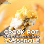 Are you looking for a great low carb casserole that everyone will love? This Crock Pot Cheesy Chicken Cauliflower Casserole is one of our favorite family dinners. And, everyone fights over the leftovers!