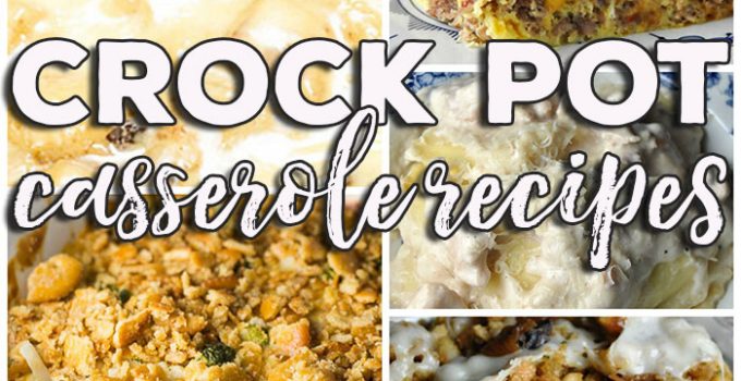 This week for our Friday Favorites we have some yummy Crock Pot Chicken Alfredo Ravioli Casserole, Crock Pot French Onion Beef Casserole, Crock Pot Cranberry Orange Roll Casserole, Crock Pot Sausage Egg Casserole and Crock Pot Broccoli Cauliflower Casserole!