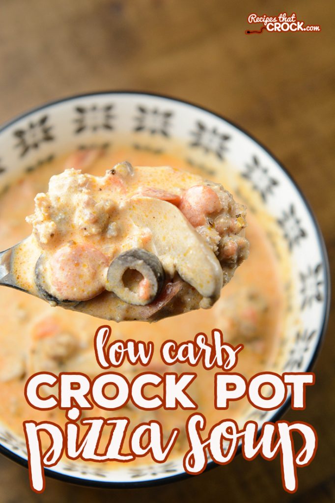 Are you looking for a delicious soup that kids of all ages will love? Our creamy Low Carb Crock Pot Pizza Soup is so flavorful and filling! Add your favorite toppings to make it your own.
