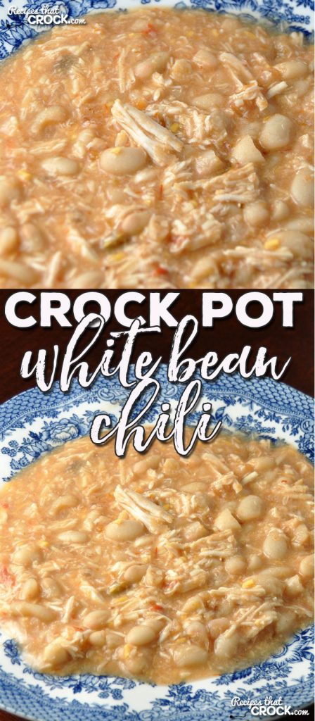 If you are looking for a new, delicious chili recipe that is super delicious, I have a treat for you! This Crock Pot White Bean Chili is awesome!
