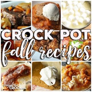 This week for our Friday Favorites we have some yummy Crock Pot Fall Recipes like Perfect Crock Pot Roast, Meat Lover’s Crock Pot Chili, Crock Pot Beef Stew, Crock Pot Hot White Chocolate, Crock Pot Hot Chocolate, Easy Cinnamon Cider, Crock Pot Crustless Pumpkin Pie, Slow Cooker Pumpkin Butter, Slow Cooker Pumpkin Spoon Cake, Crock Pot Salted Caramel Apple Spoon Cake, Crock Pot Apple Dumplings and Slow Cooker Apple Butter. 