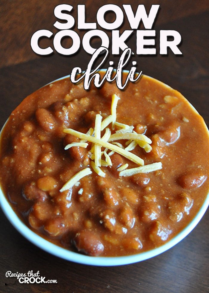 This delicious Slow Cooker Chili was submitted by a reader, Julie Wetzel. We tried it out with some friends of ours, and it was a huge hit!