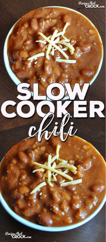 This delicious Slow Cooker Chili was submitted by a reader, Julie Wetzel. We tried it out with some friends of ours, and it was a huge hit!
