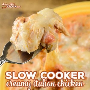 Slow Cooker Creamy Italian Chicken is a quick and easy crock pot recipe is a great all-day slow cooker recipe that tastes amazing!