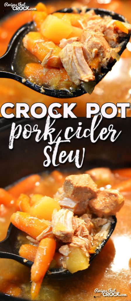 If you want a switch from your normal stew recipes, you do not want to miss this Crock Pot Pork Cider Stew! It is easy to throw together and has an awesome flavor!