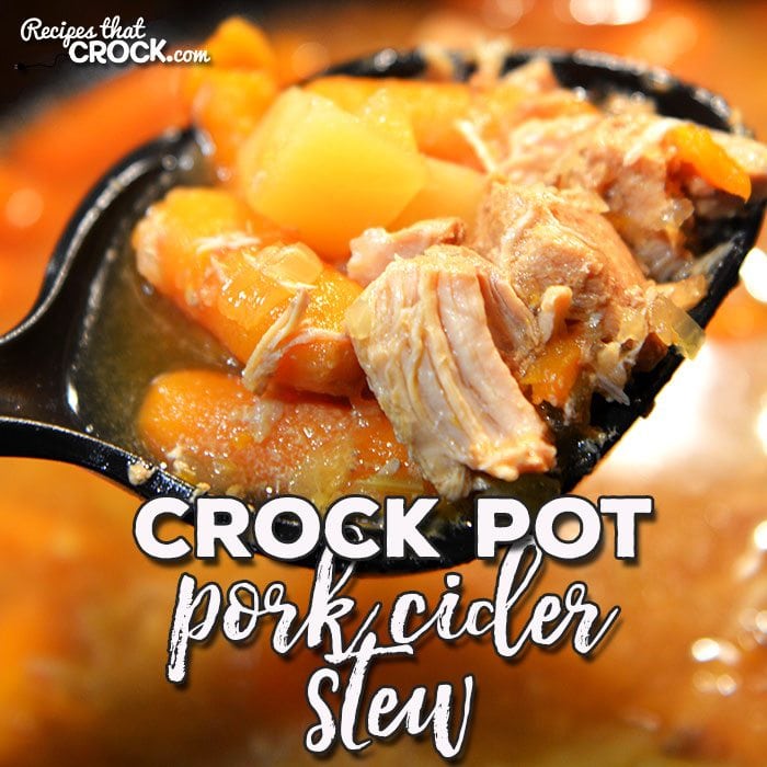 If you want a switch from your normal stew recipes, you do not want to miss this Crock Pot Pork Cider Stew! It is easy to throw together and has an awesome flavor!