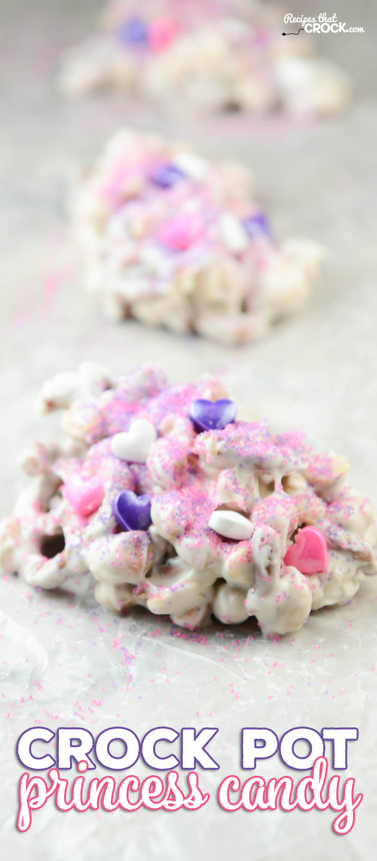 Our Princess Crock Pot Candy is a fun treat to make with the kids in the kitchen. It is super simple to throw together and the kiddos love decorating their own candy creations. It is a perfect treat and activity for birthdays or holidays!