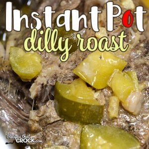 Are you looking for a delicious roast to make in your electric pressure cooker? Our Instant Pot Dilly Roast takes our 8 hour Crock Pot Dilly Roast and converts it into a recipe that is ready to eat in 90 minutes or less!