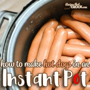 Have a party or potluck coming up? Cooking Instant Pot Hot Dogs in Bulk is a great way to whip up a bunch of hot dogs for your next get together.