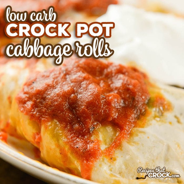These Crock Pot Cabbage Rolls are packed with flavor and simple to put together. Everyone always asks for this recipe! Added bonus? It is a great low carb slow cooker recipe.