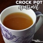 You don't wanna miss this Crock Pot Wassail recipe. It is divine! It tastes just like a delicious slice of apple pie and is the perfect way to stay warm!