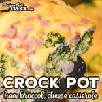 Are you looking for an easy breakfast casserole for the weekend or a holiday brunch? Our Crock Pot Ham Broccoli Cheese Casserole is super simple to toss together and makes a great family breakfast casserole. This egg casserole is a low carb breakfast recipe that carb lovers enjoy too! #LowCarb #Breakfast #BreakfastCasserole #Brunch #HolidayBrunch #EggCasserole