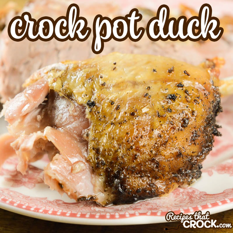 Cooking a whole duck is super simple in your slow cooker. Our Crock Pot Duck Recipe is amazingly easy and oh-so delicious!