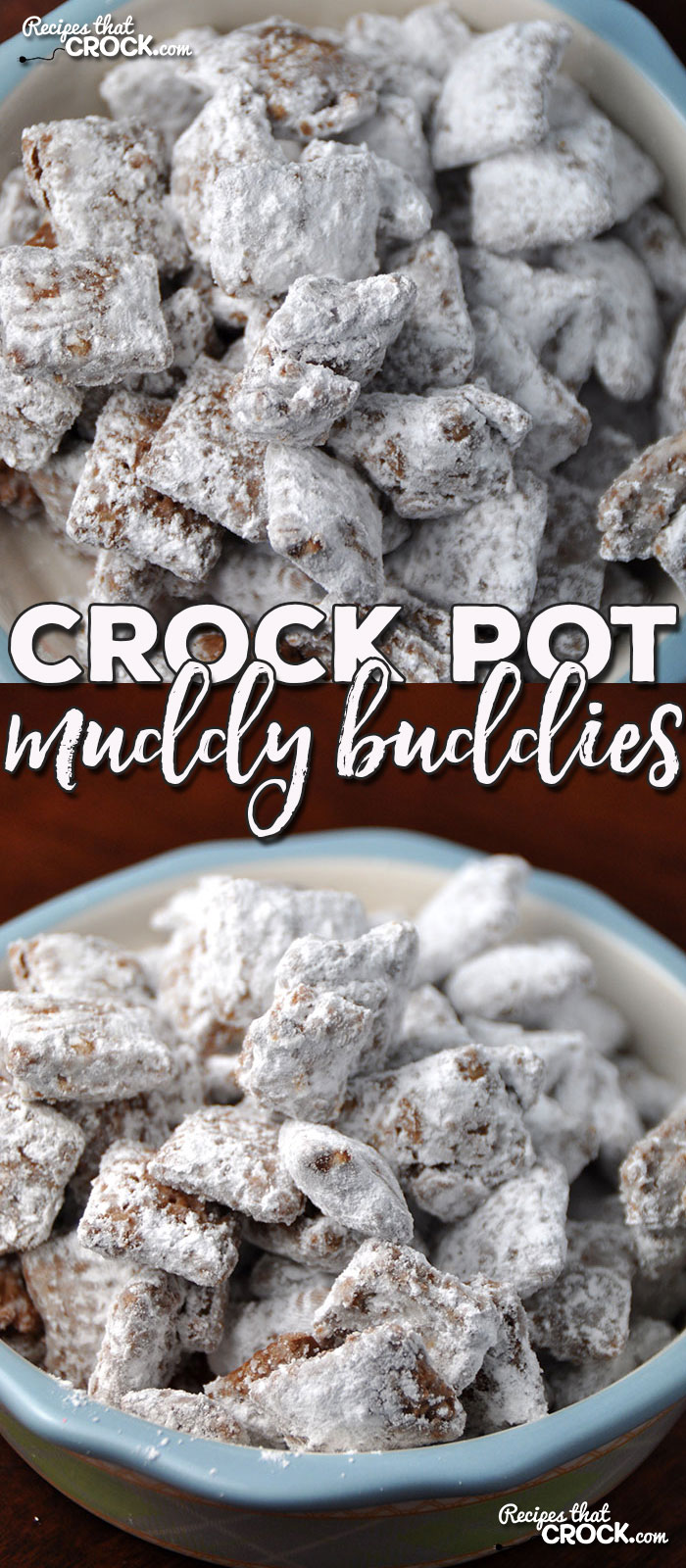 Do you love Muddy Buddies (aka Puppy Chow)? It is a childhood favorite for us and making it in the crock pot is a fantastic way to do it! So I couldn't wait to share with you this recipe for Crock Pot Muddy Buddies!