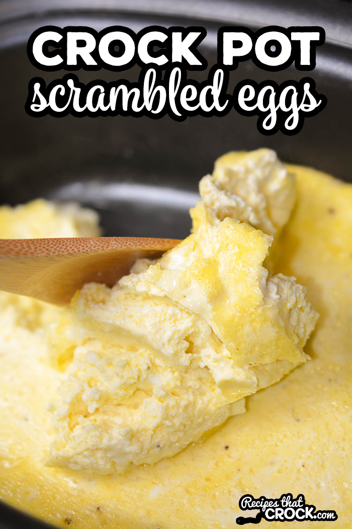 Need an easy way to make scrambled eggs for a crowd? Our Crock Pot Scrambled Eggs Recipe makes the fluffiest flavorful scrambled eggs and your slow cooker does all the work! This recipe is perfect for holiday breakfast or brunch OR to make to reheat for a hot breakfast for the week!