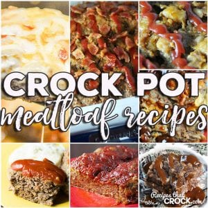 This week for our Friday Favorites we have some awesome Crock Pot Meatloaf Recipes like Crock Pot Meatloaf Parmesan, Crock Pot Swedish Meatloaf, Crock Pot BBQ Bacon Cheddar Meatloaf, Crock Pot Old Fashioned Meatloaf, Crock Pot Bacon Ranch Meatloaf, Easy Crock Pot Meatloaf, Slow Cooker Cheddar Meatloaf and Crock Pot Salsa Meatloaf.
