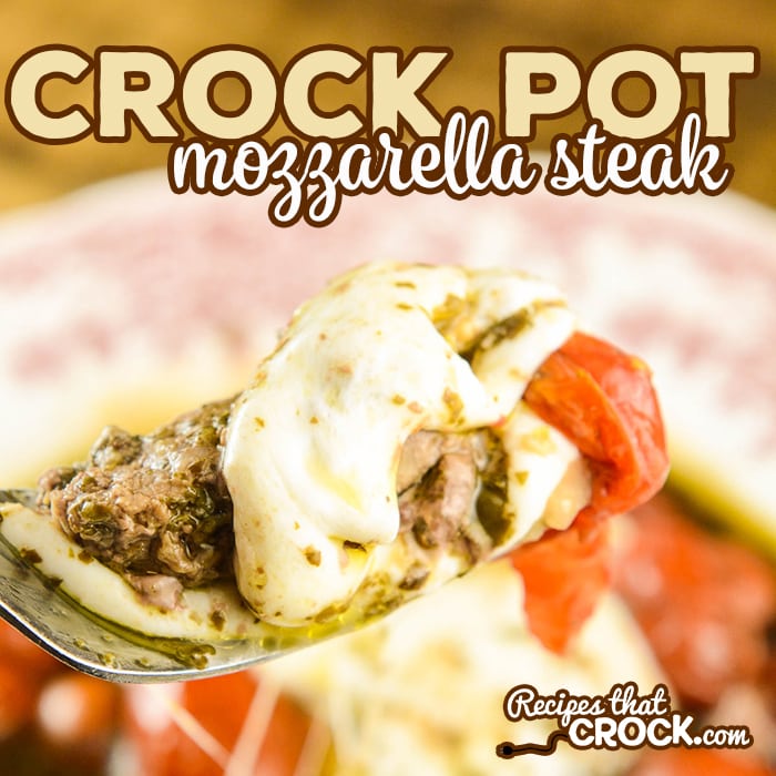 Are you looking for round steak crock pot recipes? Our Crock Pot Mozzarella Steak is an easy way to make a delicious low carb family dinner that even carb lovers enjoy!