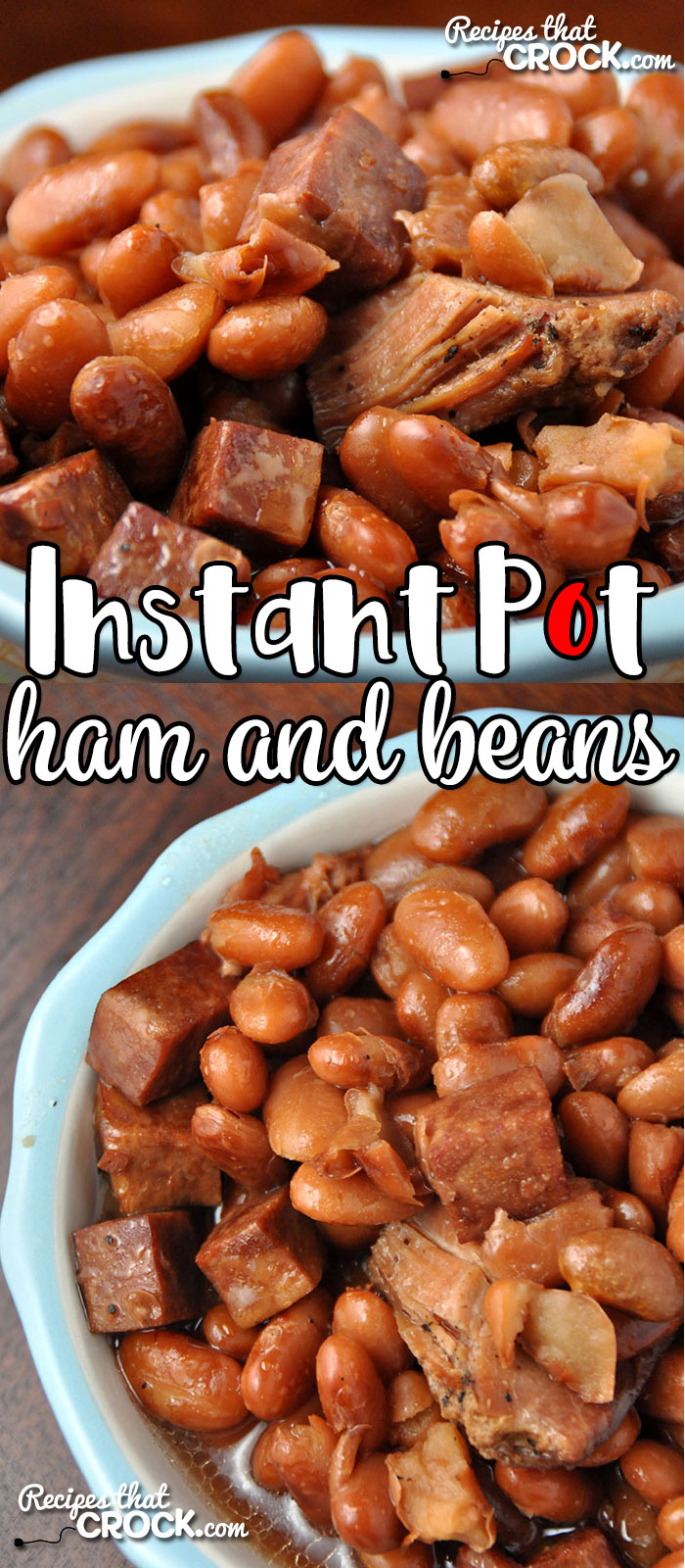 Do you love ham and beans, but don't have all day to cook them? Then you are going to love this Instant Pot Ham and Beans recipe! Simple and flavorful! No soaking required!