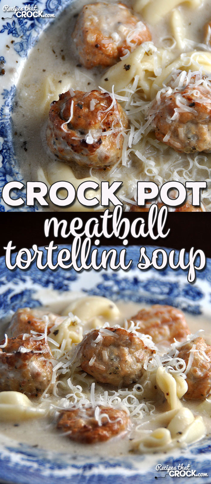 Do you love a delicious and hearty soup? This Crock Pot Meatball Tortellini Soup is just that and super easy!