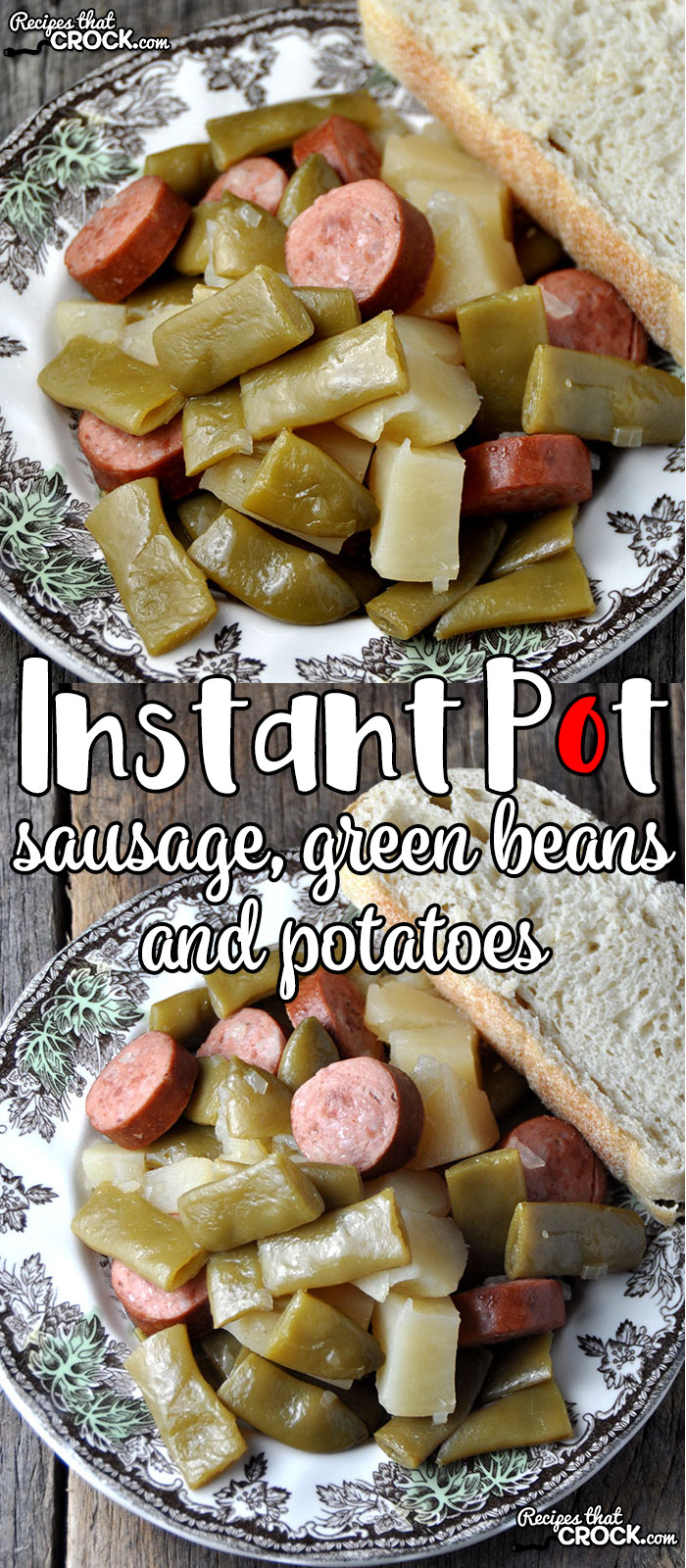 We've taken on of our family favorite crock pot recipes and made it into an instant pot recipe. And we love this Instant Pot Sausage, Green Beans and Potatoes recipe!