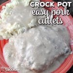 If you are looking for an easy dinner for two (or you can easily change this recipe to make more servings), I have the recipe for you! This Easy Crock Pot Pork Cutlets recipe is super easy and so delicious! 