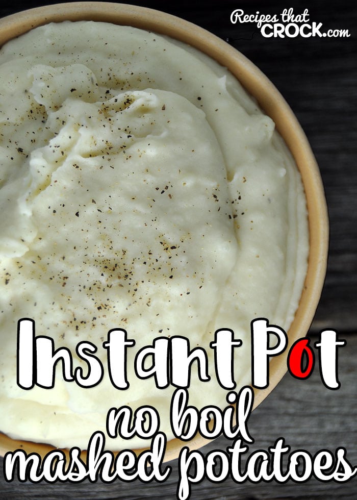 If you are looking for a super easy way to make up a big ol' batch of delicious and creamy mashed potatoes on a busy weeknight or chaotic weekend? This Instant Pot No Boil Mashed Potatoes recipe is just what you need! Yum!