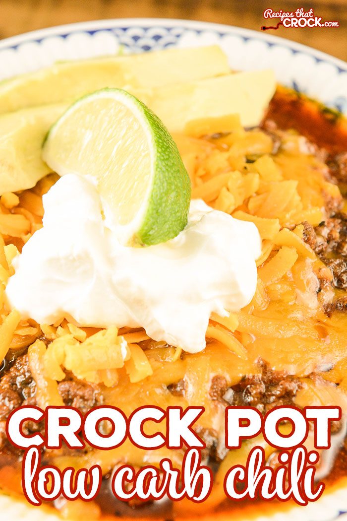 Are you looking for a great low carb chili recipe that is easy to make? Our Crock Pot Low Carb Chili is a hearty, meaty chili with an amazing smoky flavor that even carb lovers can't resist!